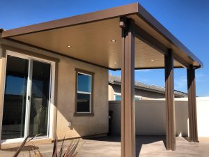 Small brown patio cover