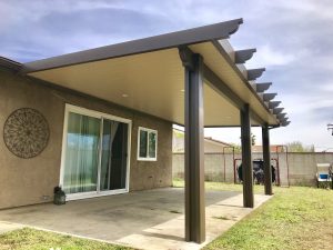 New patio cover installed by Superior Patios Inc.