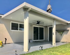 two-column patio cover install