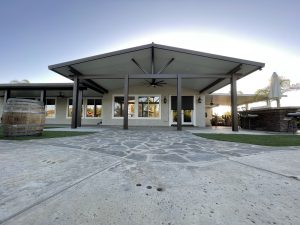 Custom patio cover installed by Superior Patios Inc.